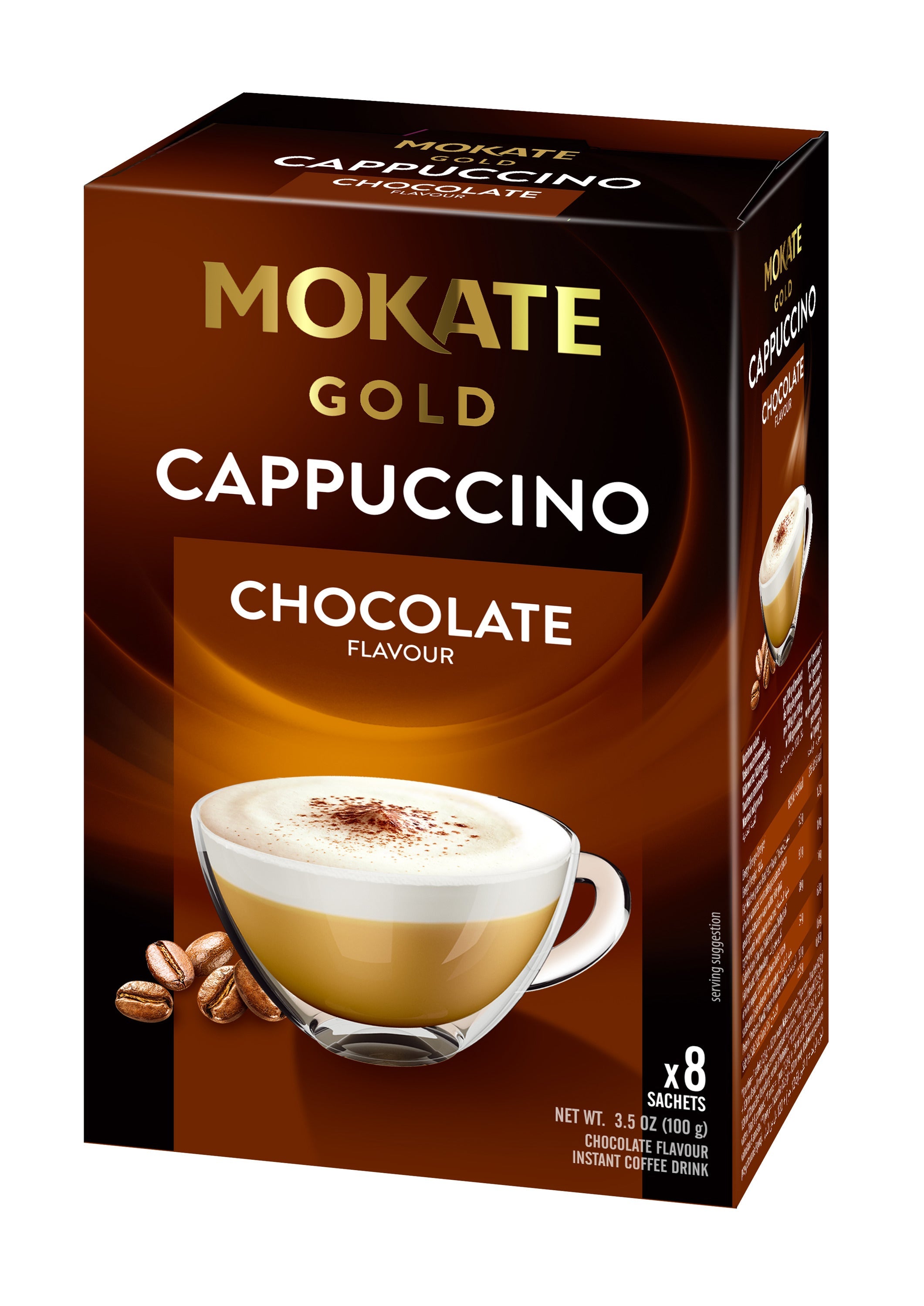Mokate Cappuccino Gold Chocolate - Getränkepulver 100g – Produktbild 1