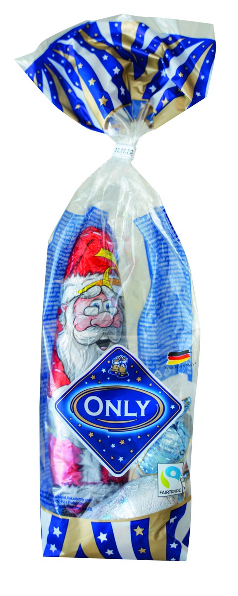 ONLY Milchschokolade Weihnachtsmann Mischung 100 g – Originalverpackung