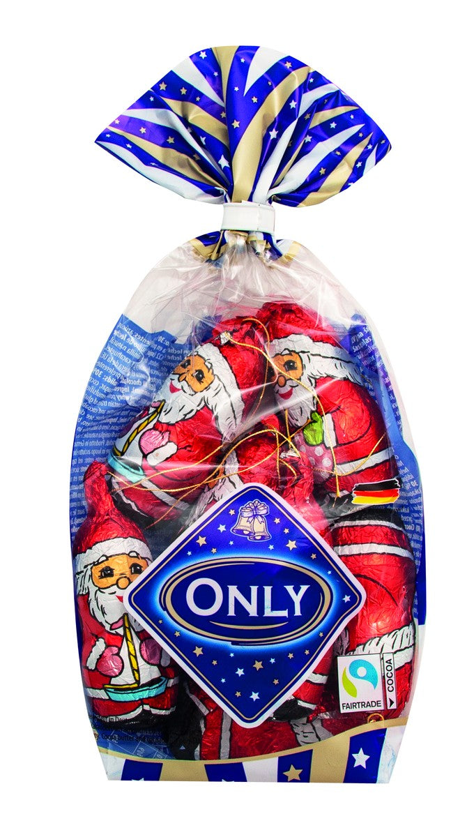 ONLY Milchschokolade Weihnachtsmänner 100 g – Originalverpackung