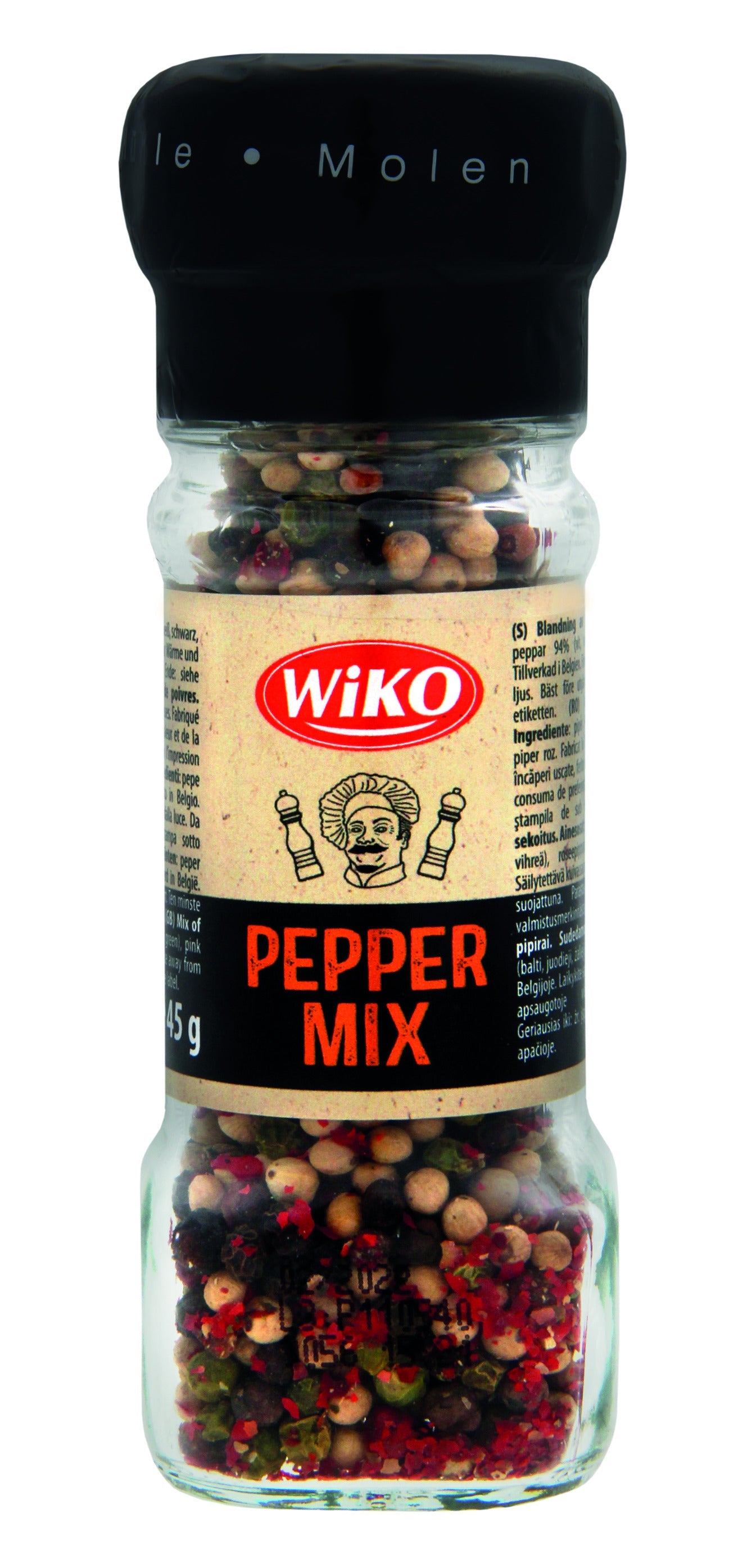 Wiko Gewürzmühle Pfeffer Mix bunt 45g – Produktbild 1