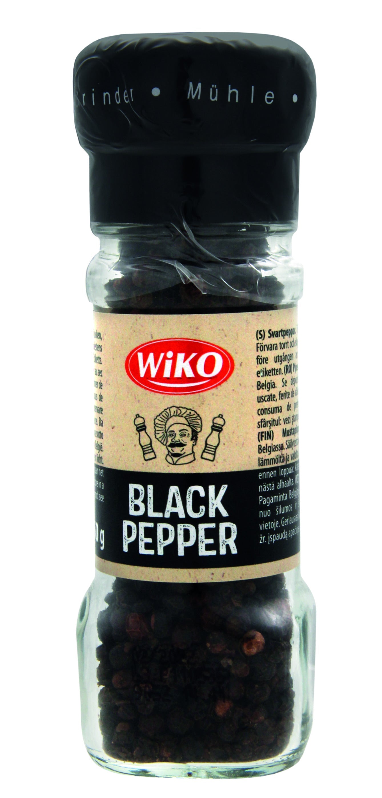 Wiko Gewürzmühle Pfeffer schwarz 50g – Produktbild 1