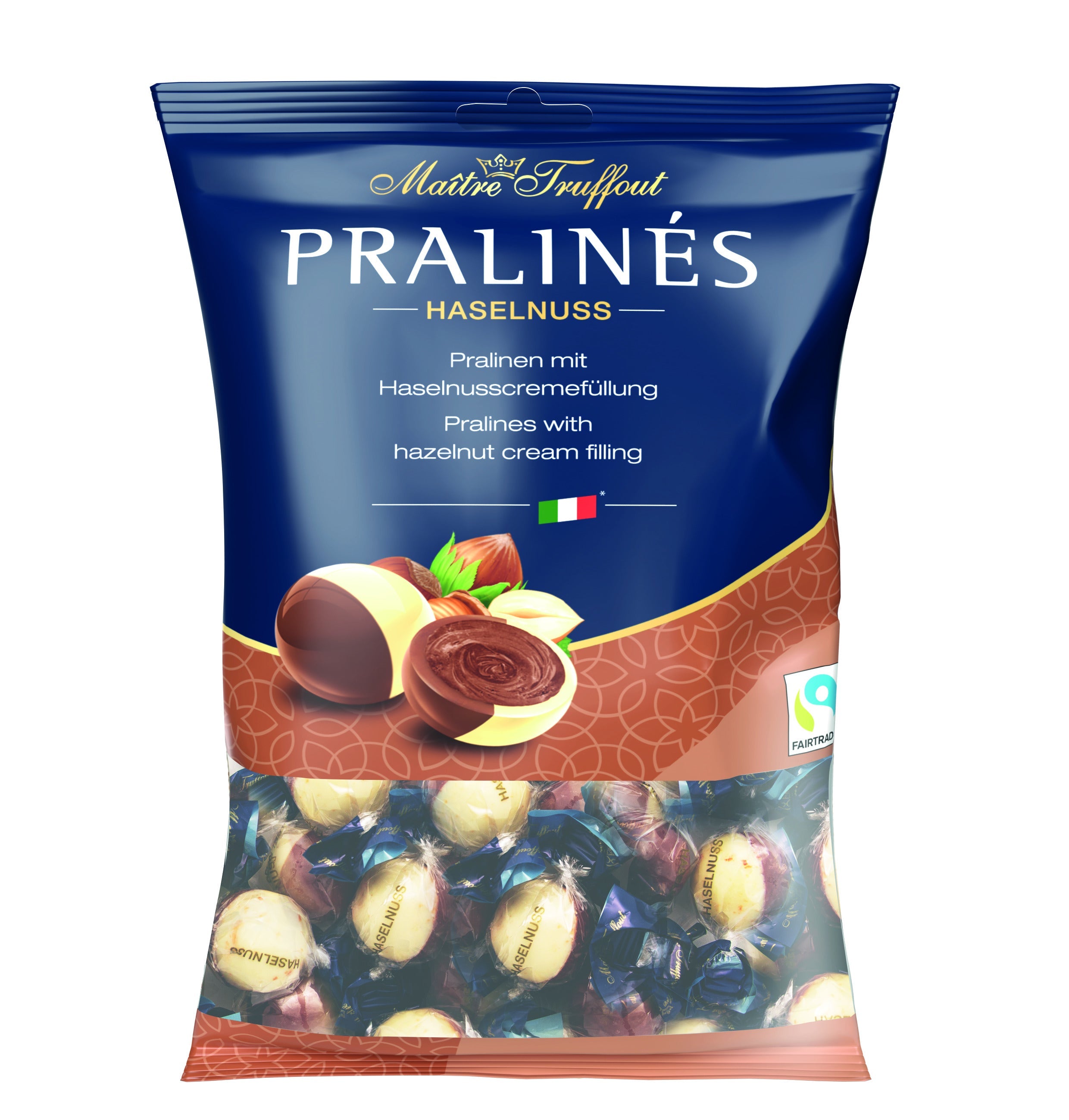 Maître Truffout Pralinen Duo mit Haselnusscremefüllung 125g – Produktbild 1
