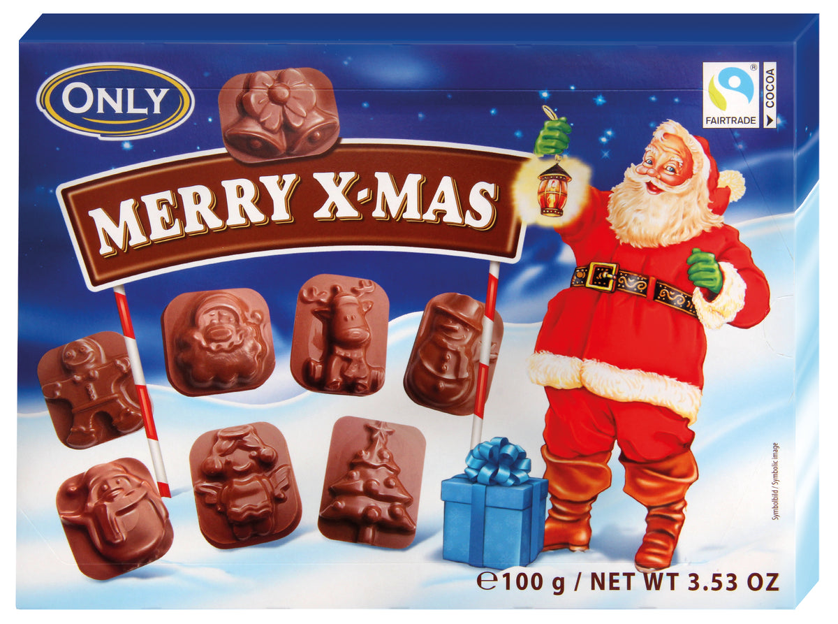 ONLY Merry X-mas Milchschokolade-Figuren 100 g