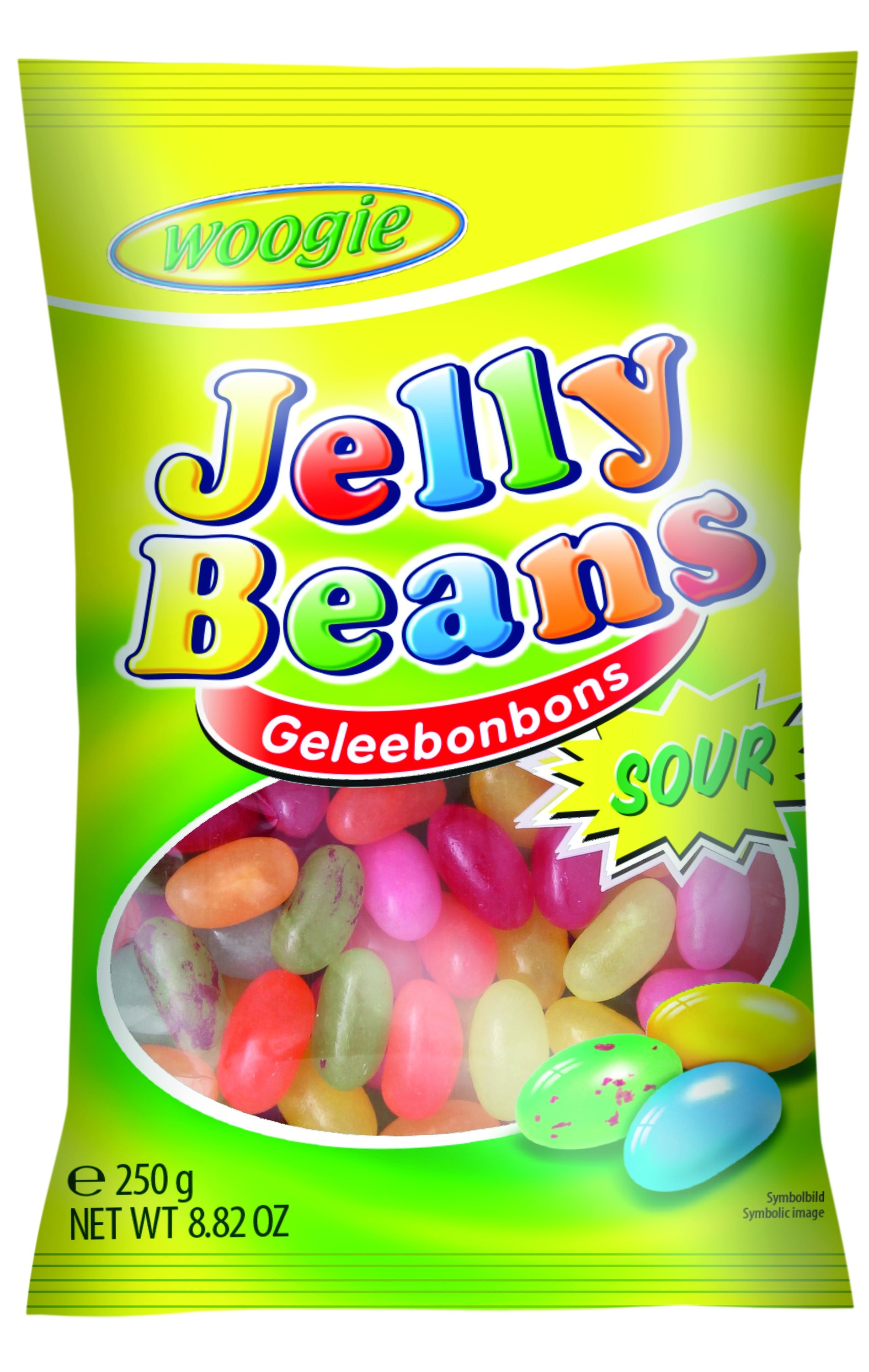 Woogie Jelly Beans sour 250g – Produktbild 1
