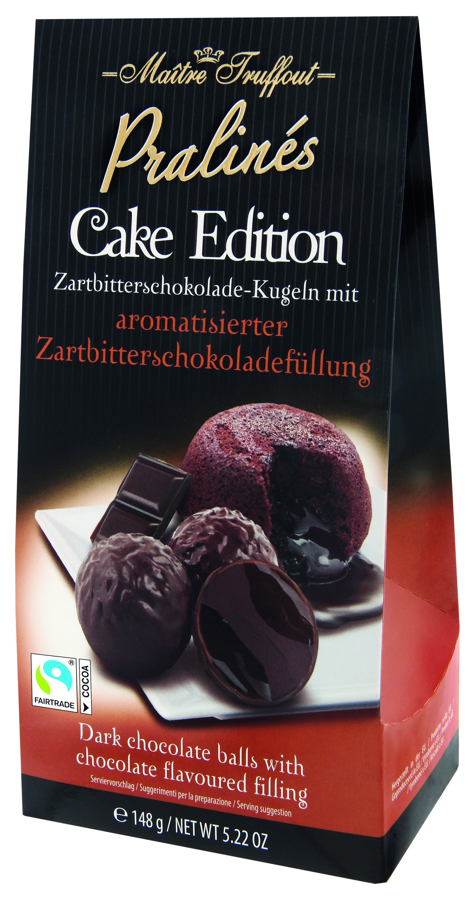 Maître Truffout Pralinen Cake Edition - Zartbitterschokolade 148g – Produktbild 1