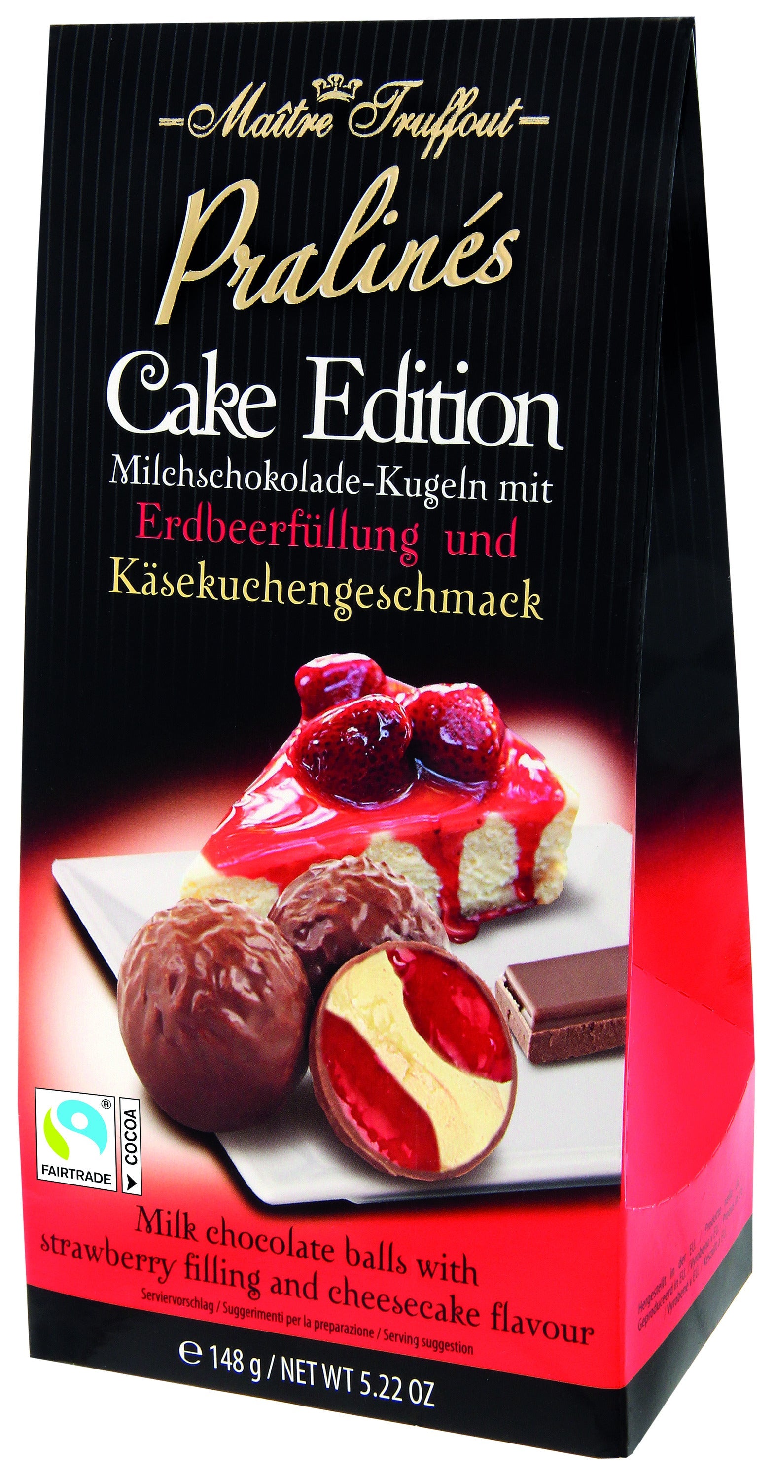 Maître Truffout Pralinen Cake Edition - Erdbeere & Käsekuchen 148g – Produktbild 1