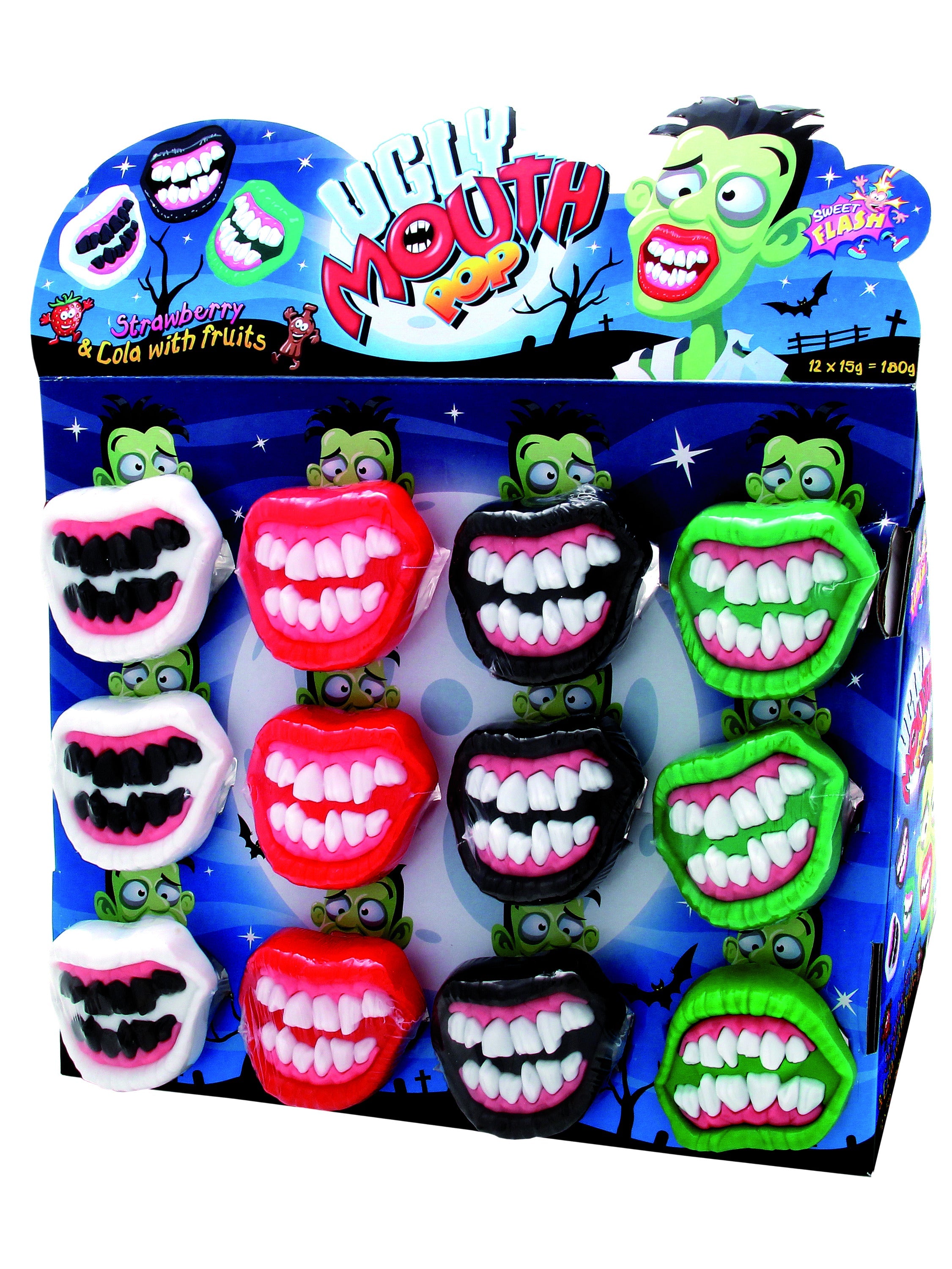 Sweet Flash Gruselgebiss Lollipop 15g – Produktbild 1