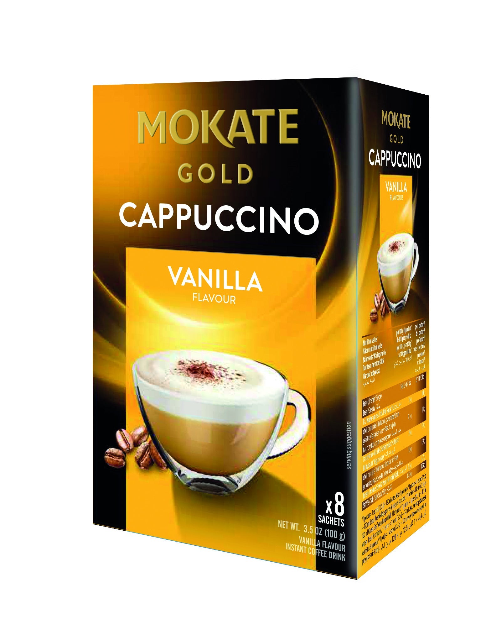 Mokate Cappuccino Gold Vanille - Getränkepulver 100g – Produktbild 1