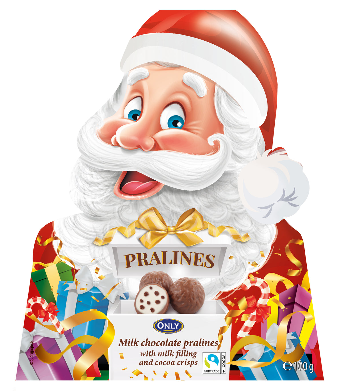 ONLY Weihnachtsmann mit Milchschokolade-Pralinen 100 g