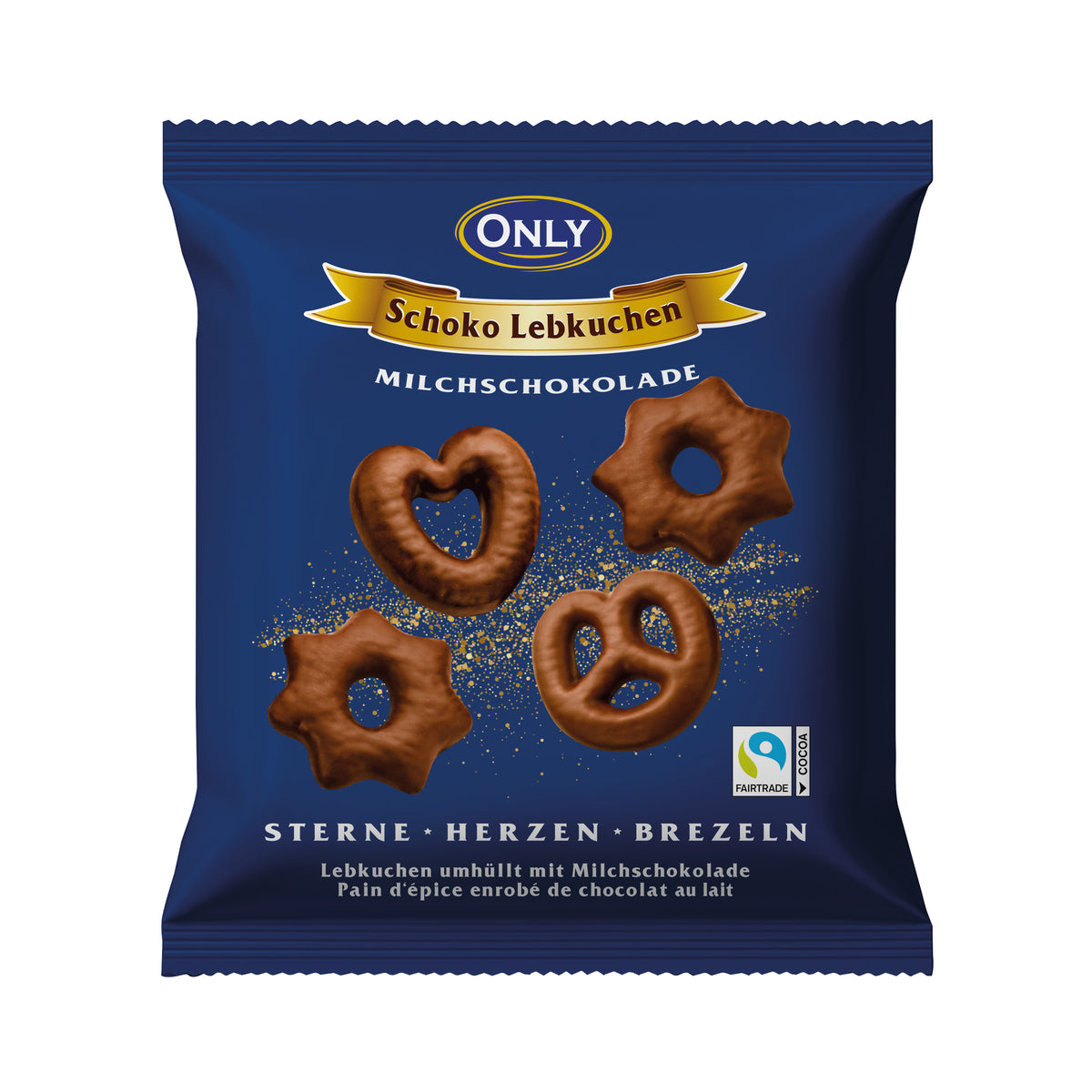 ONLY Lebkuchen Sterne, Herzen & Brezeln mit Milchschokolade 400 g