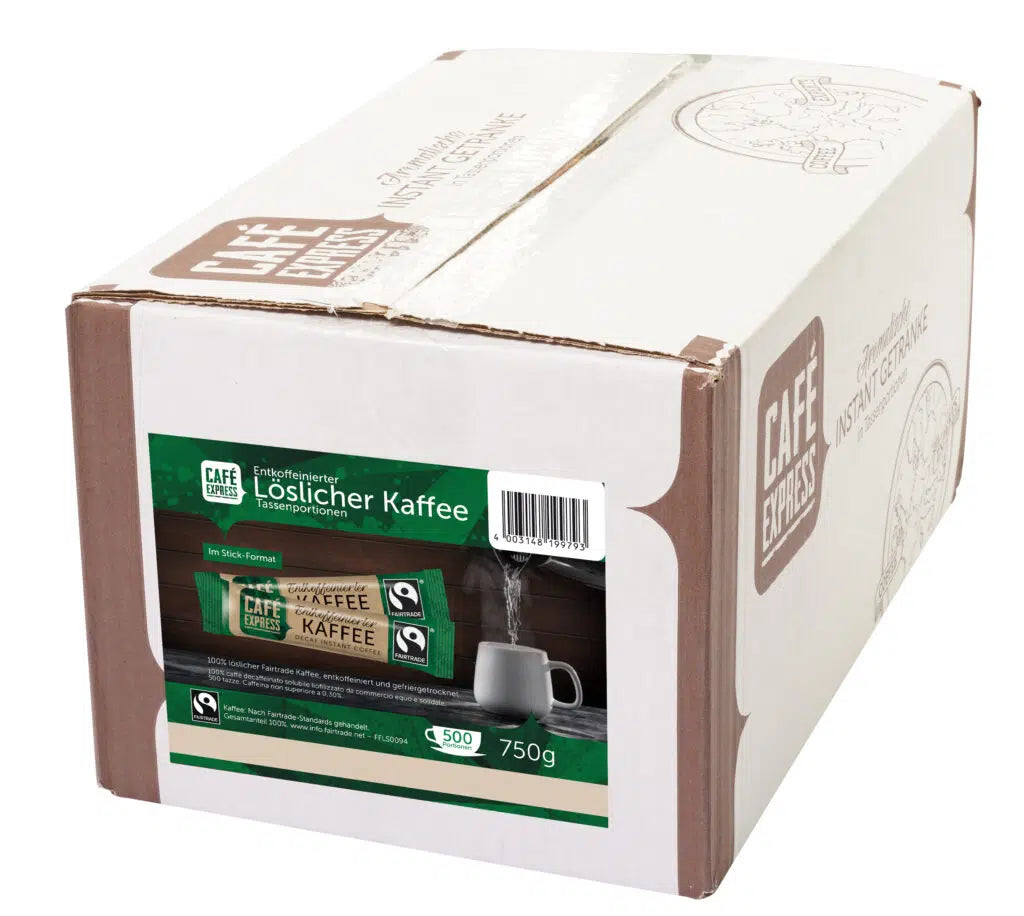 Café Express Entkoffeiniert Kaffeesticks 500x1,5g 750g