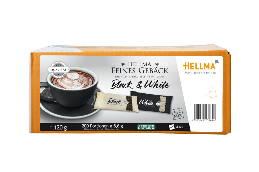 HELLMA Feines Gebäck Black & White 200 St. 1,12kg