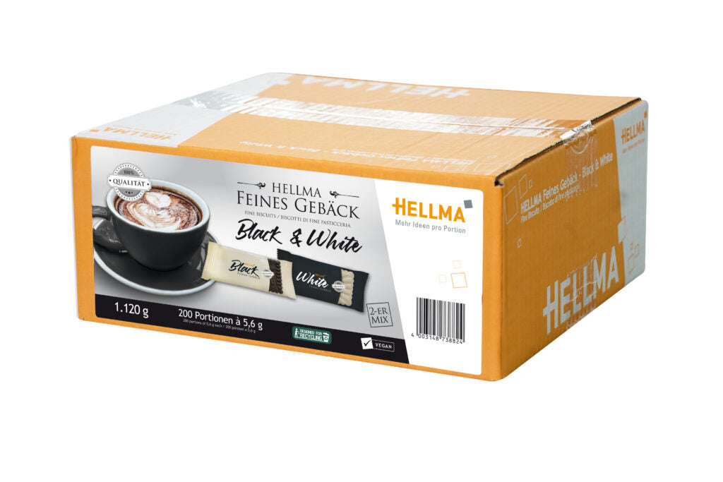 HELLMA Feines Gebäck Black & White 200 St. 1,12kg