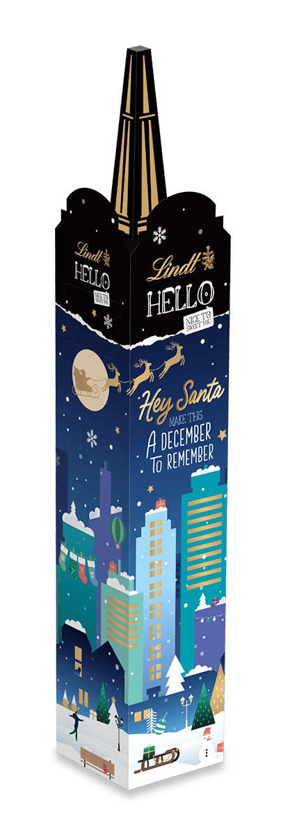 Lindt HELLO Adventskalender Tower 244 g