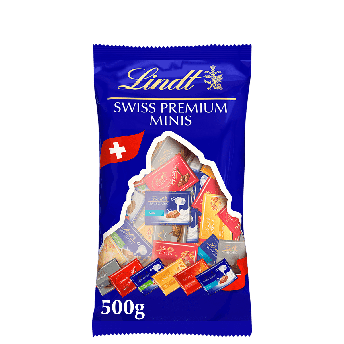 Lindt Swiss Premium Mini-Täfelchen 6 Sorten 500 g