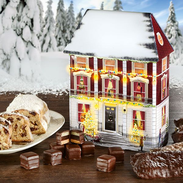 Lambertz Lichterhaus mit Musik 575g Weihnachtsgebäck