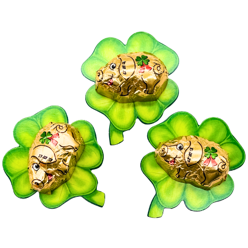 Storz Glücksschwein Kleeblatt Vollmilch Schokolade 25x 12,5g, 312,5g