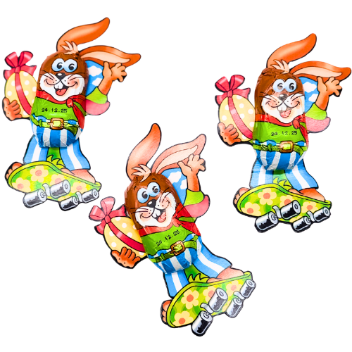 Storz Skaterhase Vollmilch Schokolade 50x 10g, 500 g