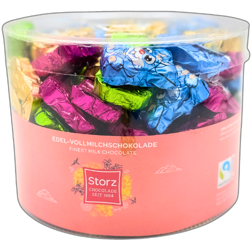 Storz Mini Stehhäschen Vollmilchschokolade, 100x 6,25g, 625g