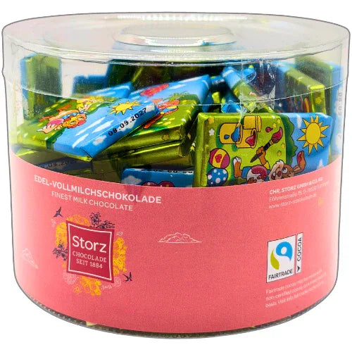 Storz Vollmilch Schokolade Figuren Mix 60x7,5g Hase Huhn Schaf Marienkäfer 450g - Schokobote.de