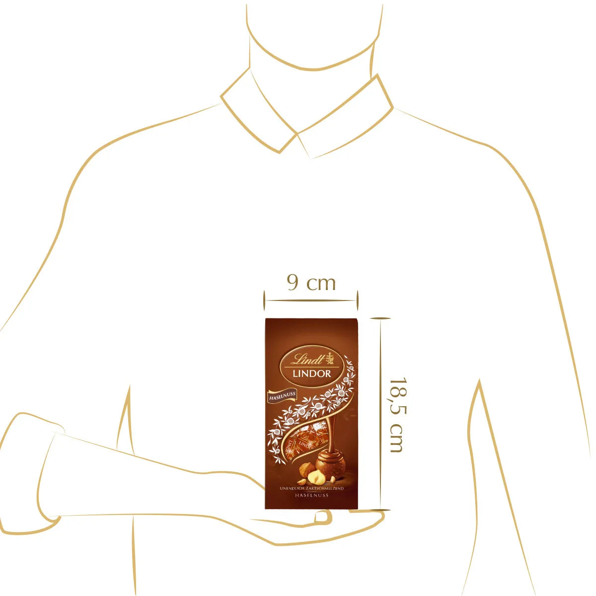 Lindt LINDOR Kugel Beutel Haselnuss 100g
