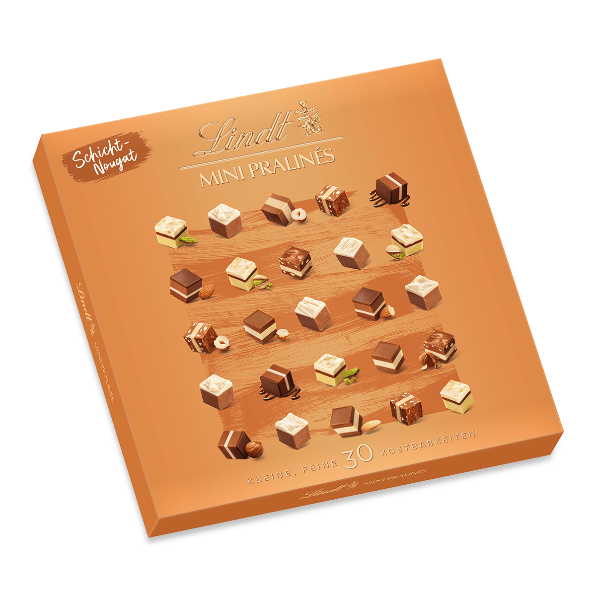 Lindt MINI PRALINÉS Schicht-Nougat 143g