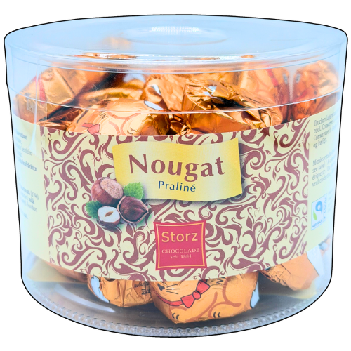 Storz Nougat-Osterhase Haselnuss – 50 × 10 g Stück (500 g)