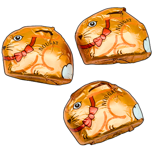 Storz Nougat-Osterhase Haselnuss – 50 × 10 g Stück (500 g)