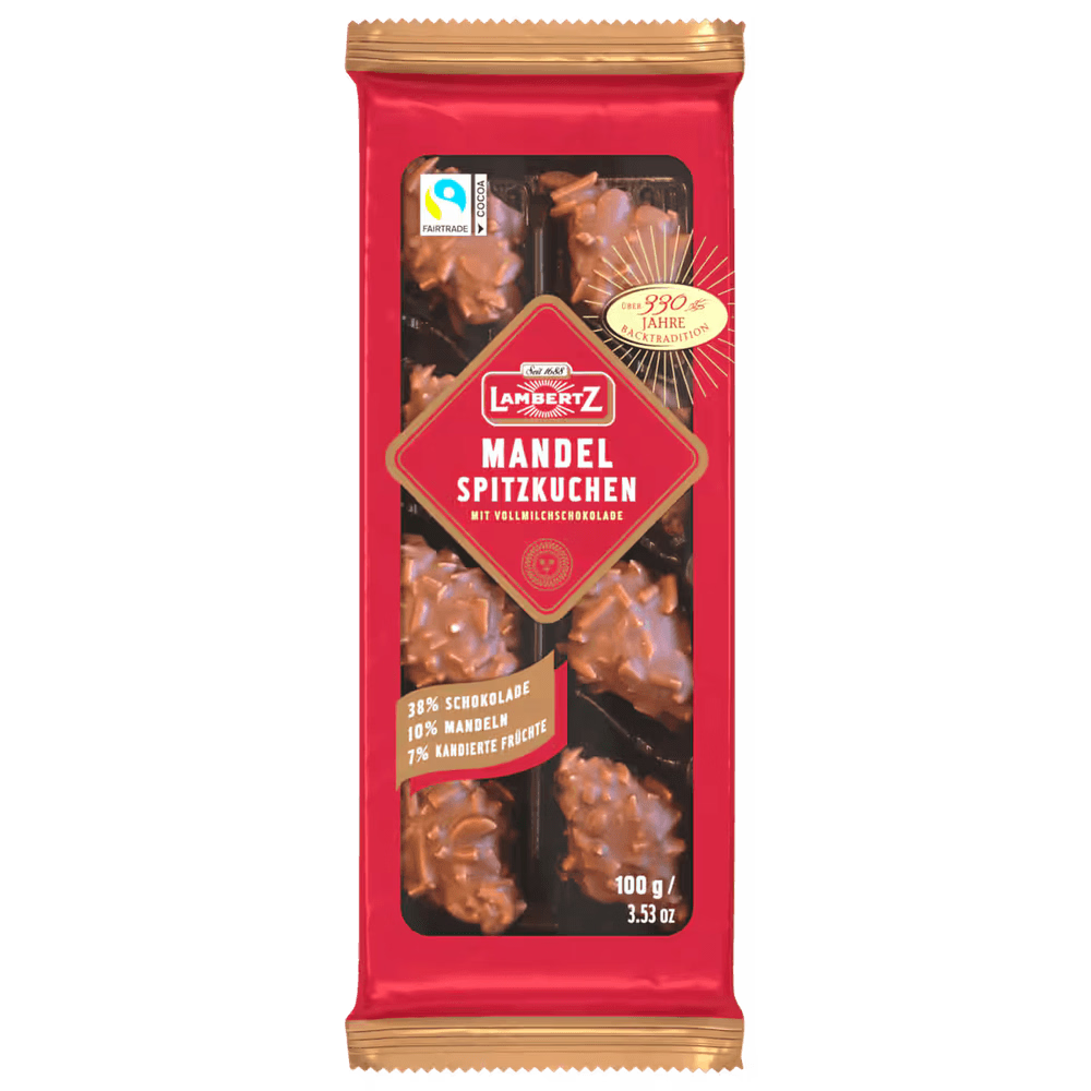 Lambertz Mandel-Spitzkuchen Vollmilch, 100 g