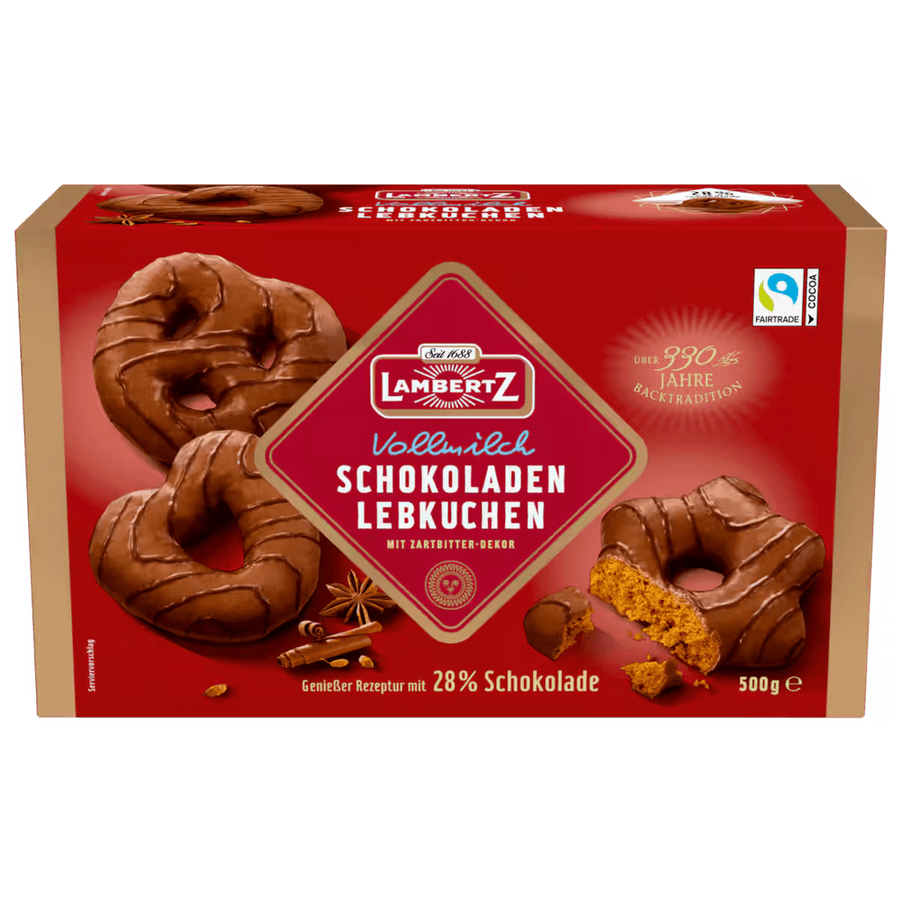 Lambertz Schokoladen Lebkuchen Vollmilch 500g