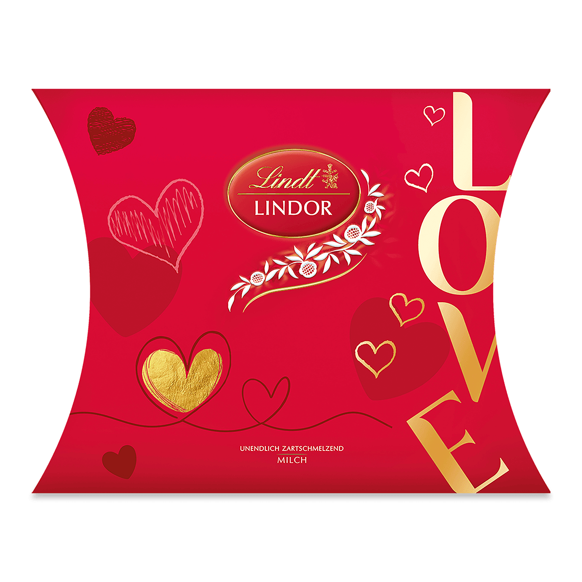 Lindt LINDOR Kissen Milch Love 162 g