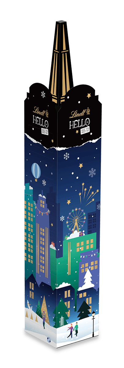 Lindt HELLO Adventskalender Tower 244 g