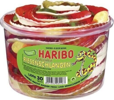 Haribo Riesenschlangen 30 Stück à 40 g - 1,2 kg Dose