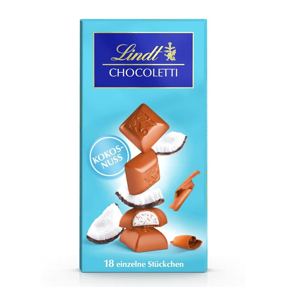 Lindt CHOCOLETTI Dunkel Zitrone & Minze, Kokosnuss, Erdbeer Joghurt,  3x 100g