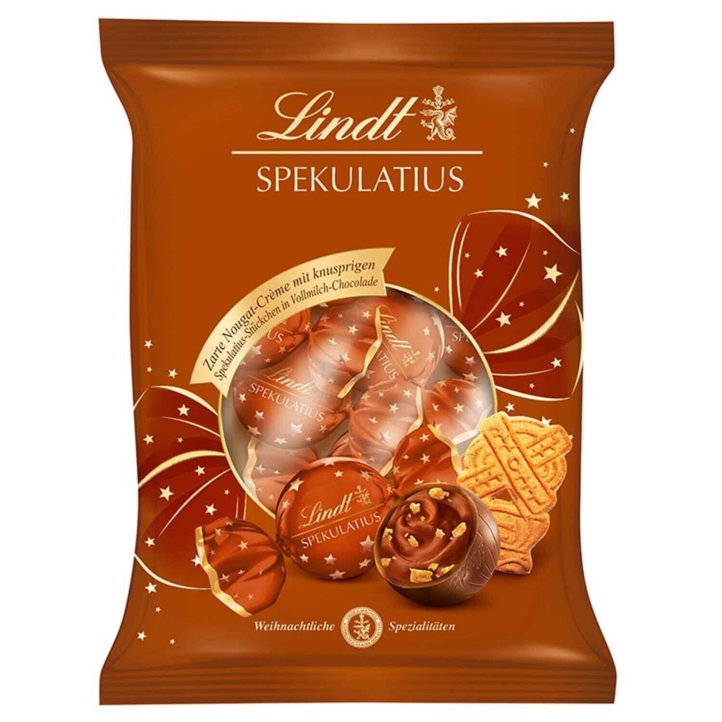 Lindt Spekulatius Kugeln 101g - Zarte Kugeln mit feinem Spekulatiusgeschmack