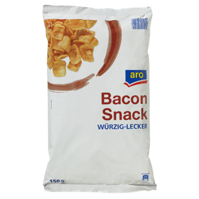 aro Snack Bacon 150g - Knuspriger Bacon-Geschmack im herzhaften Snackformat