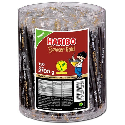 Haribo Bonner Gold 150 Stück à 18 g - 2,7 kg Dose