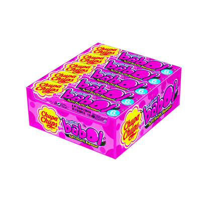 Chupa Chups Kaugummi Big Babol Tutti Frutti 20x28g - Fruchtiger Kaugummi für langanhaltenden Genuss in praktischer Mehrpackung