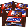 Snickers Minis Schokoriegel Schokolade - 14 Mini Riegel - 3x 275g