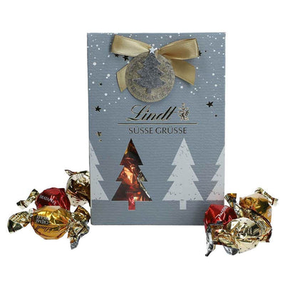 Lindt Filz Edition Tasche 137g - Edle Schokoladenspezialitäten in stilvoller