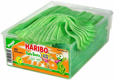 Haribo Pasta Basta Apfel Sour 150 Stück - 1,125 kg Dose