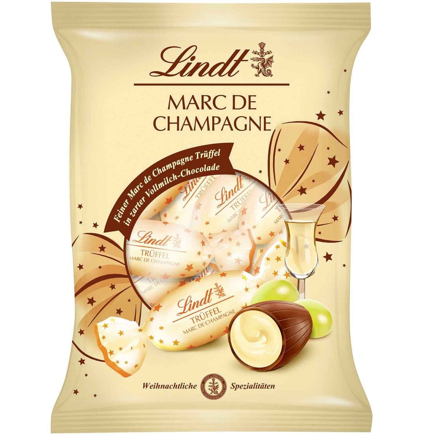 Lindt Marc de Champagne Zapfen 101g - Edle Schokoladenzapfen