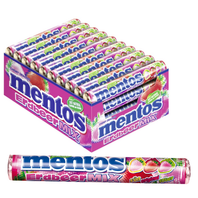 Mentos Chewy Dragees Erdbeer Mix - 40x 38g