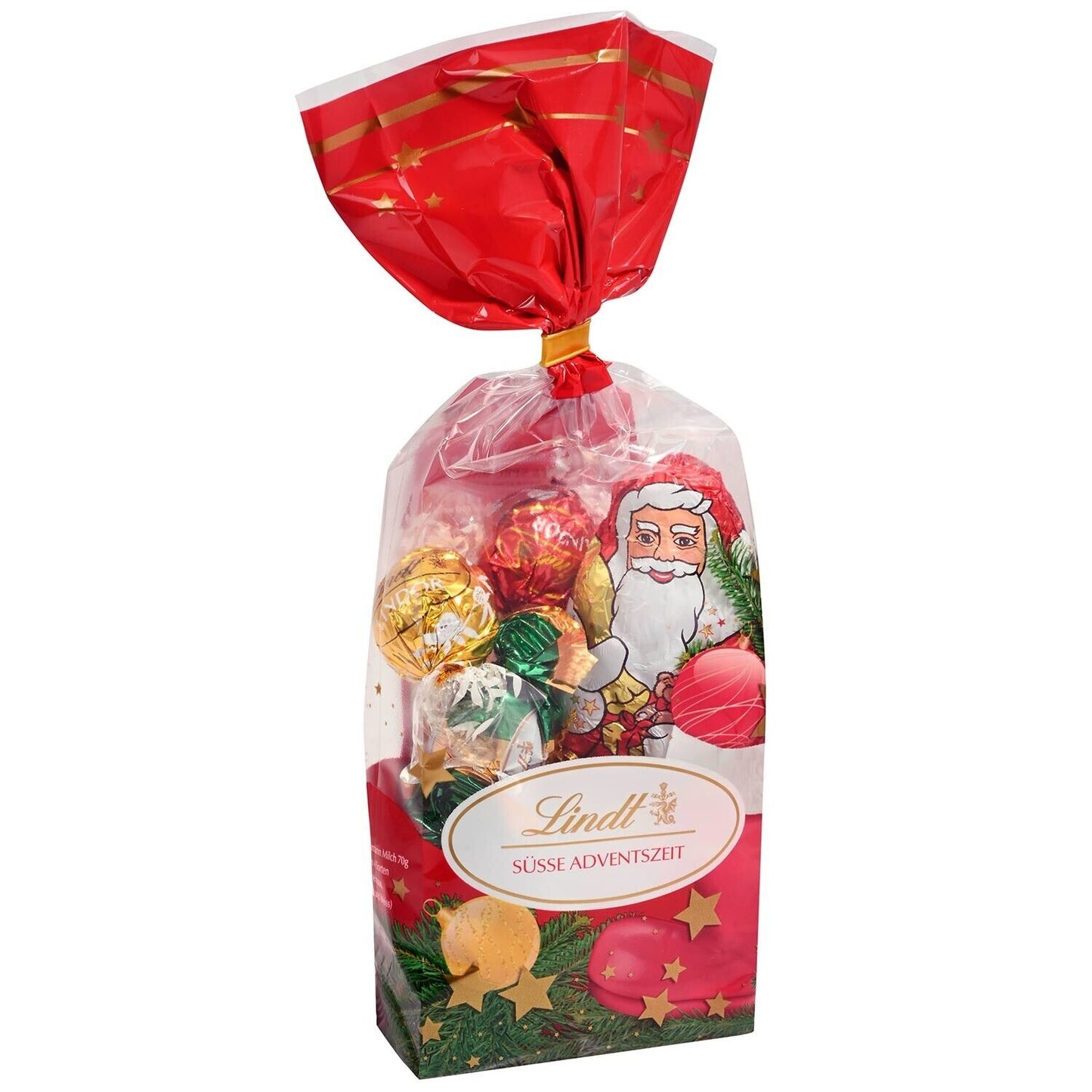 Lindt Weihnachtsmann Mischung 130g - Festliche Pralinen Weihnachtsüberraschungen