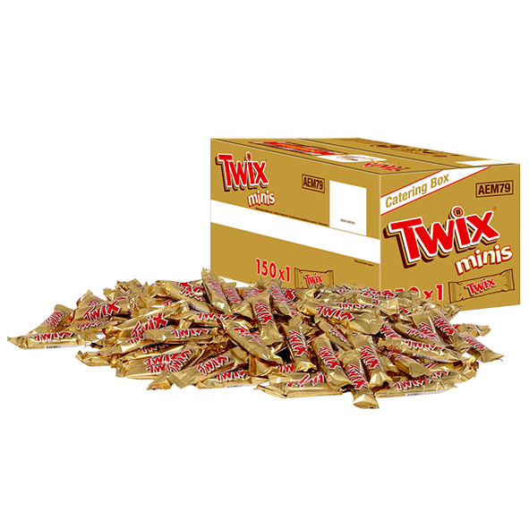 Mars Schokoriegel Minis Catering Box Twix 150 Stück - 3 kg Karton