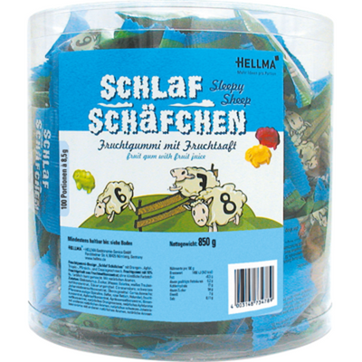 Hellma Schlafschäfchen, 100 Portionsbeutel à 8,5 g - 850 g Dose