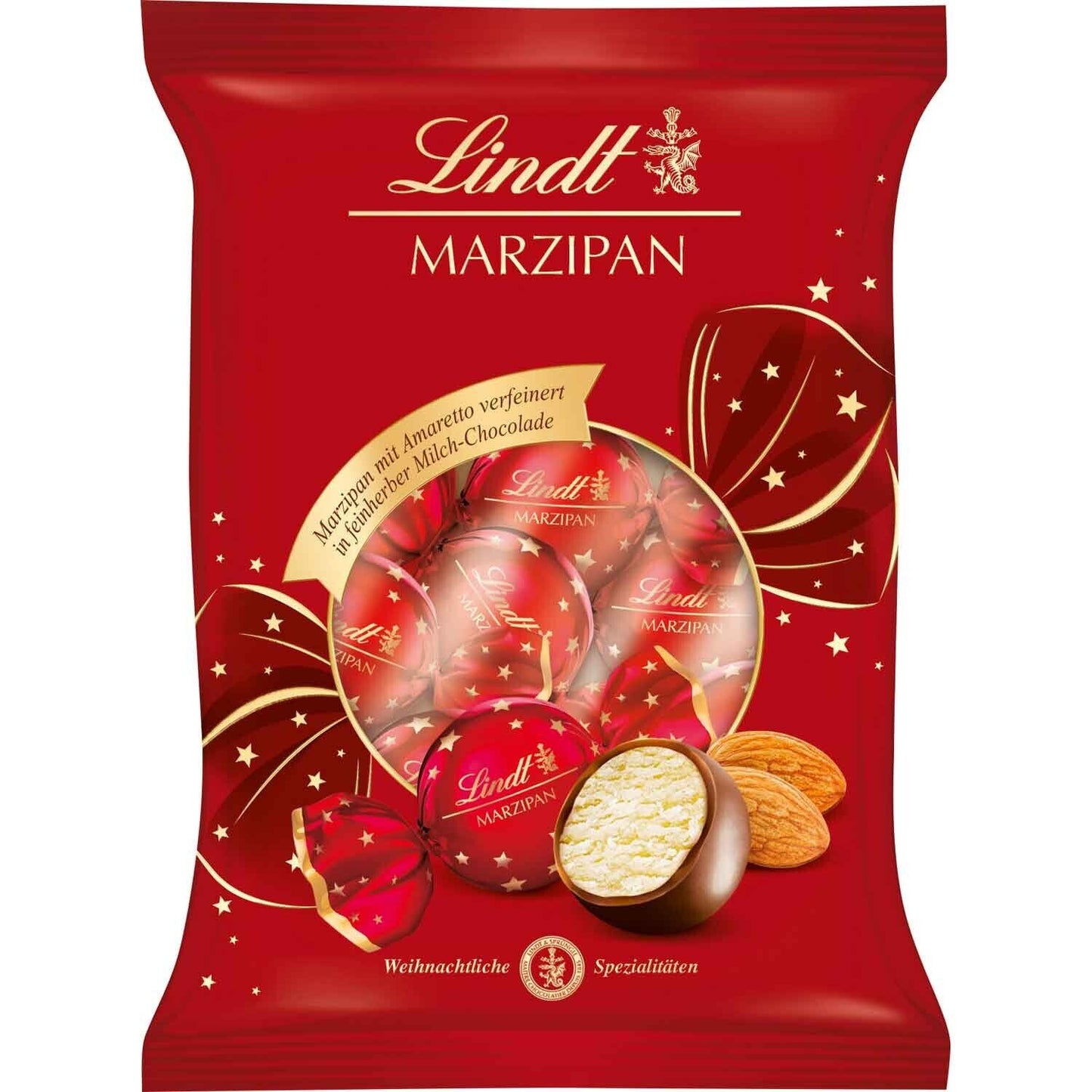 Lindt Marzipan Kugeln 100g - Zarte Marzipankugeln für süßen Genuss