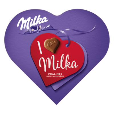 Milka Pralines I love Milka Geschenkherz - 44 g Schachtel