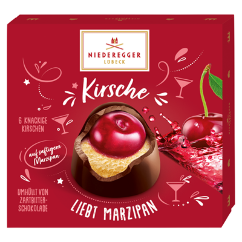 Niederegger Marzipan Kirsch Pralines - 3x 108 g