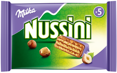 Milka Nussini - Haselnuss Schokoriegel - 5 Riegel - 158g